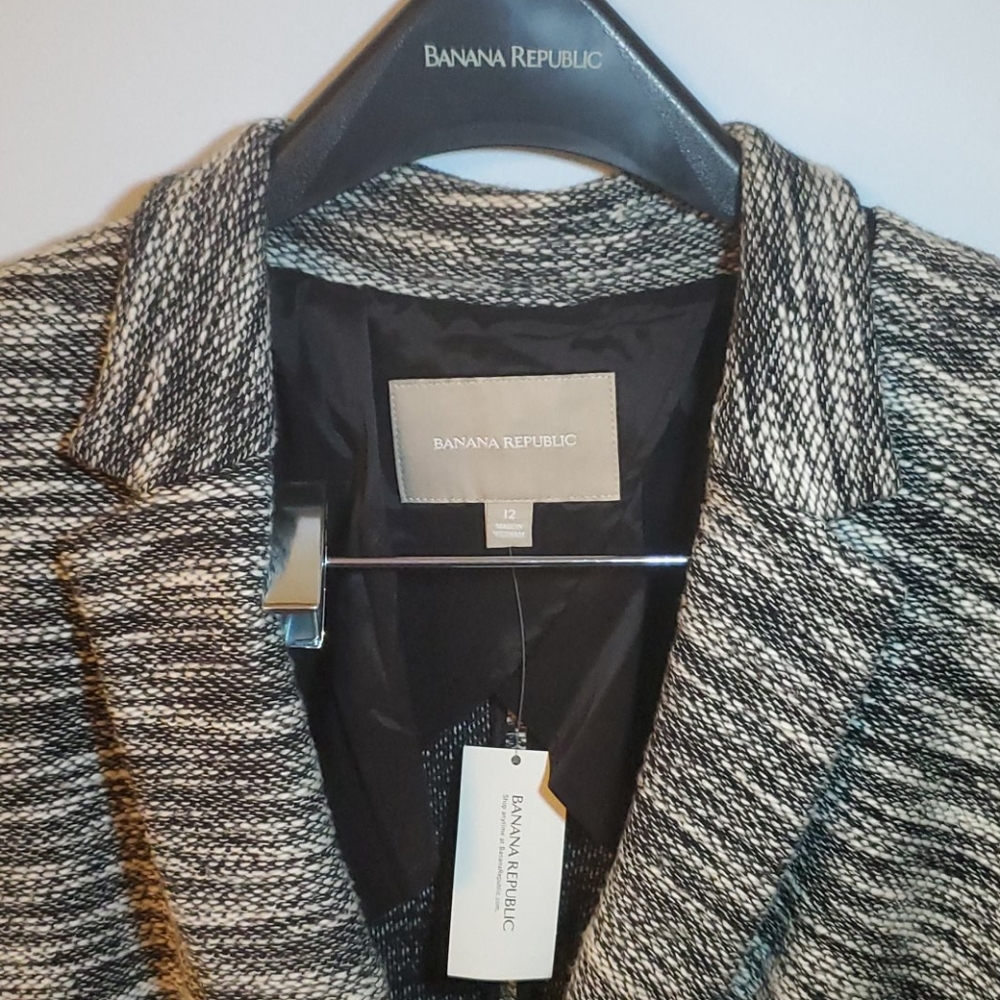 Banana Republic Knit Blazer Black Medium